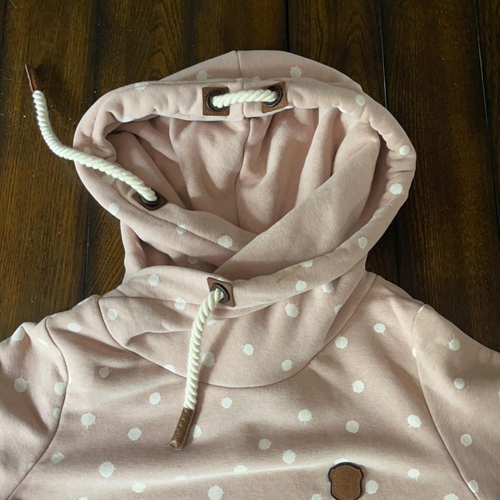 Pink/white Naketano sweatshirt. *trades welcome*